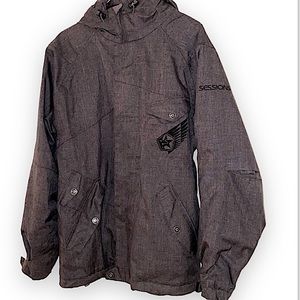 Gray Ski Snowboarding Winter Jacket Size S
